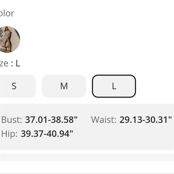 Simplee floral tropical dress open back front slit Small‎ - Picture 4 of 10